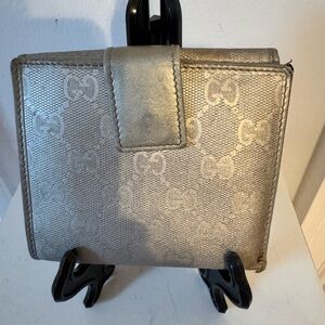 SOLD - Gucci Silver Wallet